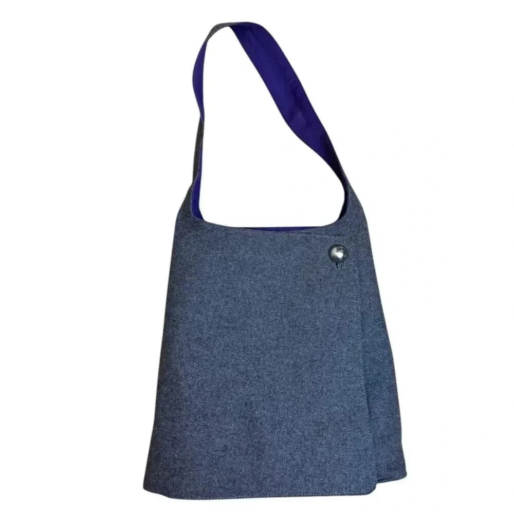 Speck A-Line Bag for iPad and Netbooks Grey and Purple Felt LOTS of pockets NWOT